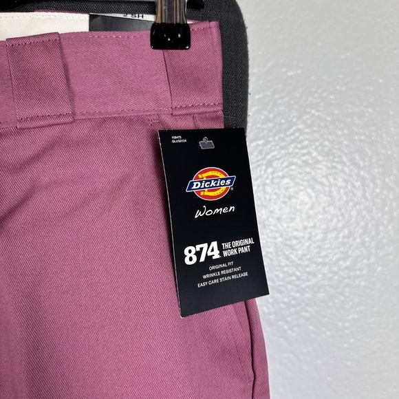Dickies Mauve Tailored Trousers Size 2 - Picture 5 of 8